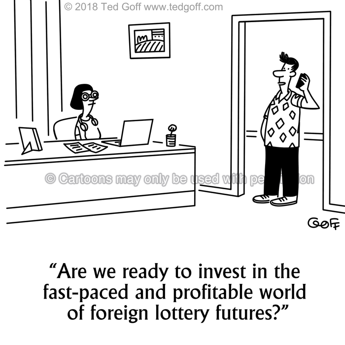 Cartoon about financial