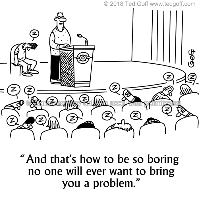 Cartoon about management