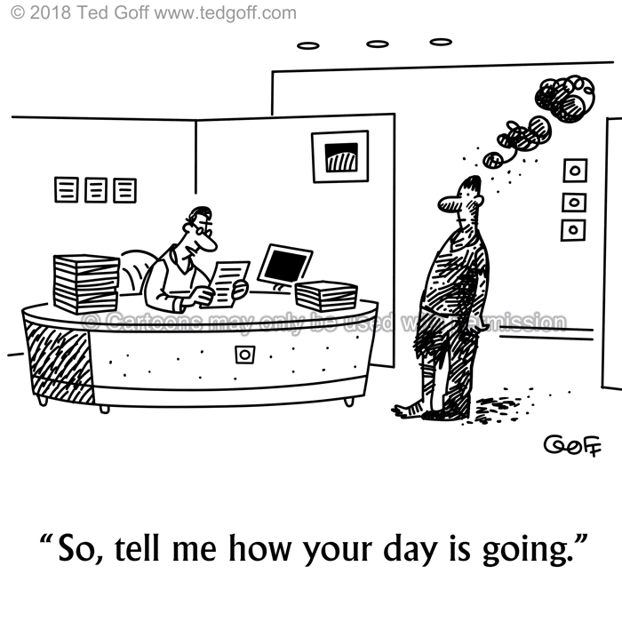 Cartoon about office