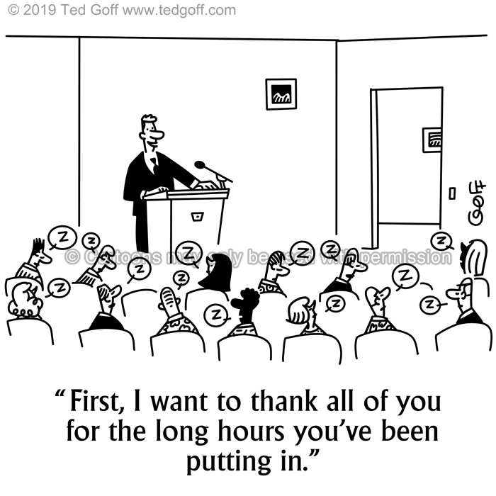 Cartoon about management