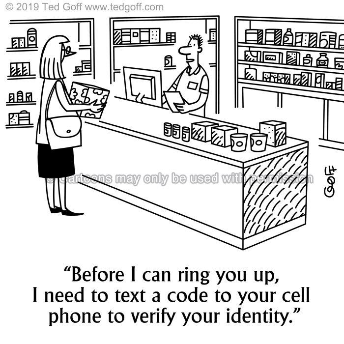 Cartoon about computer