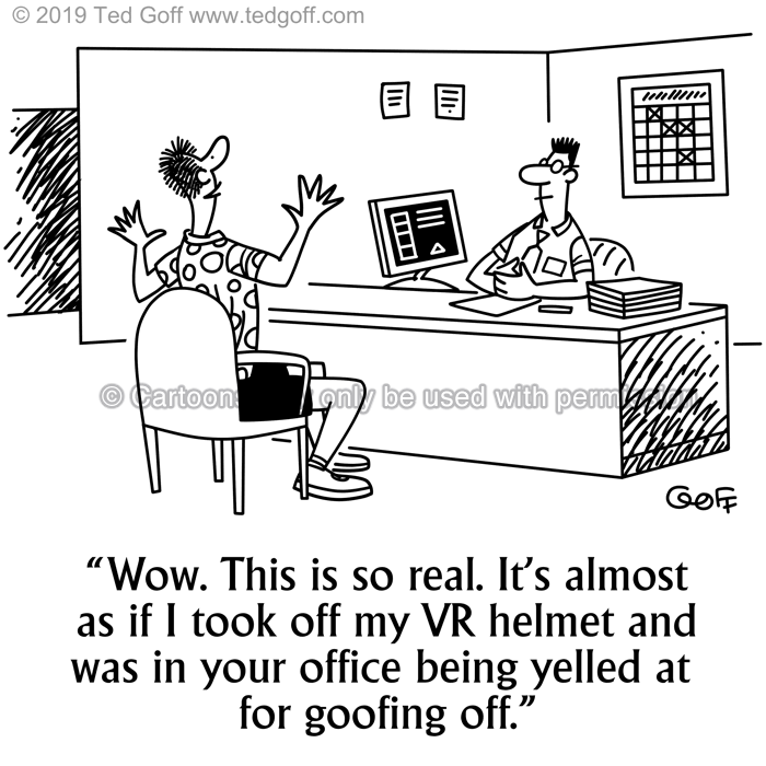 Cartoon about computer