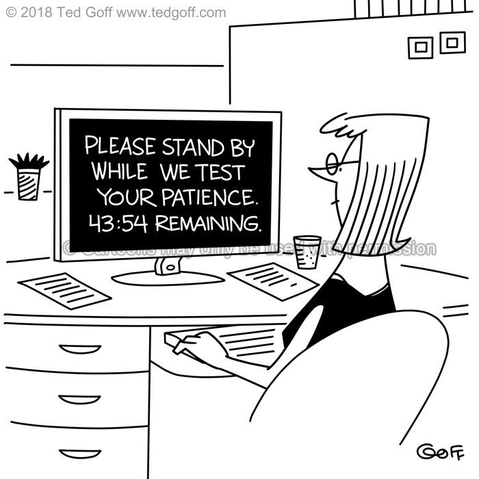Cartoon about computer