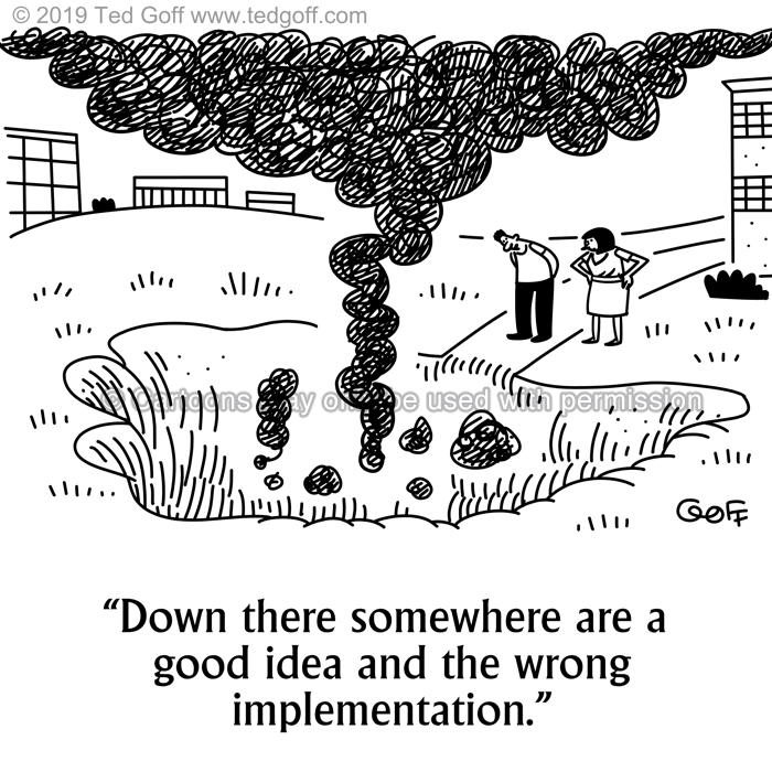 Cartoon about management