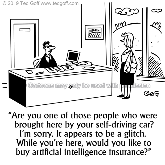 Cartoon about computer