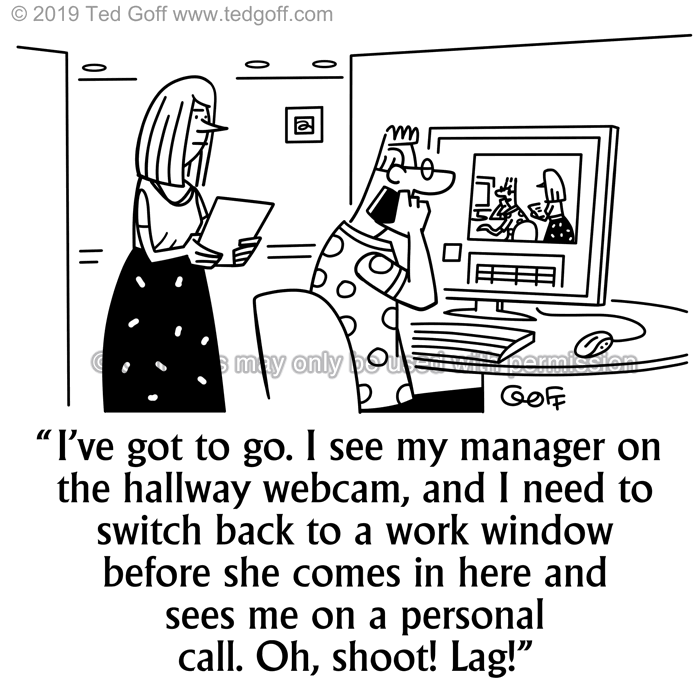 Cartoon about computer