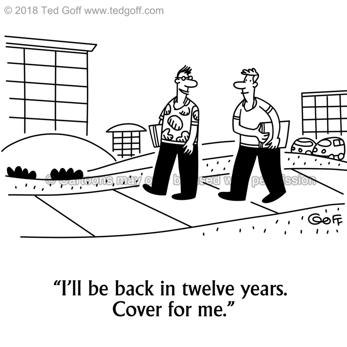 Cartoon about office