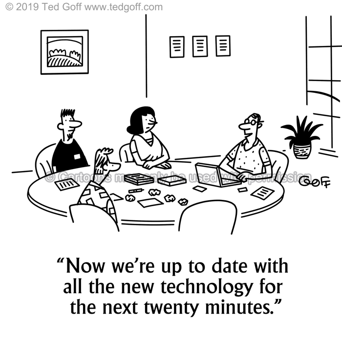 Cartoon about computer