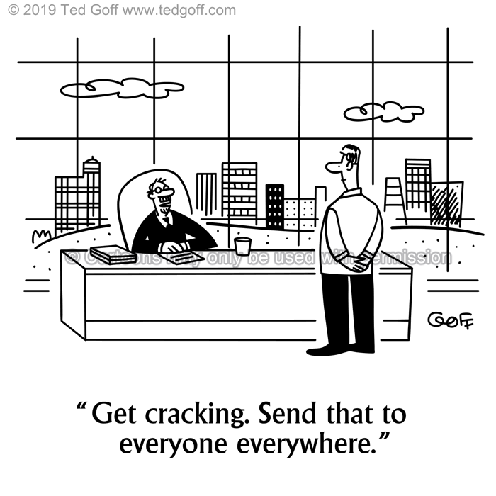 Cartoon about management