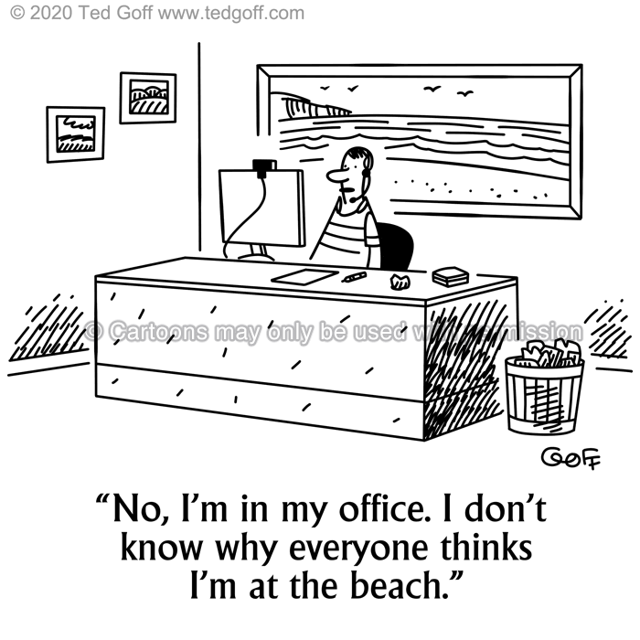 Cartoon about computer