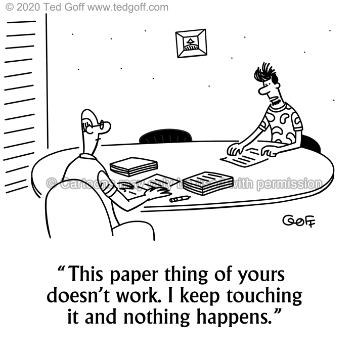 Cartoon about Computer