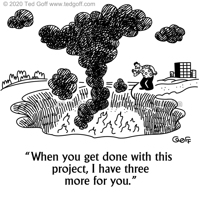 Cartoon about management