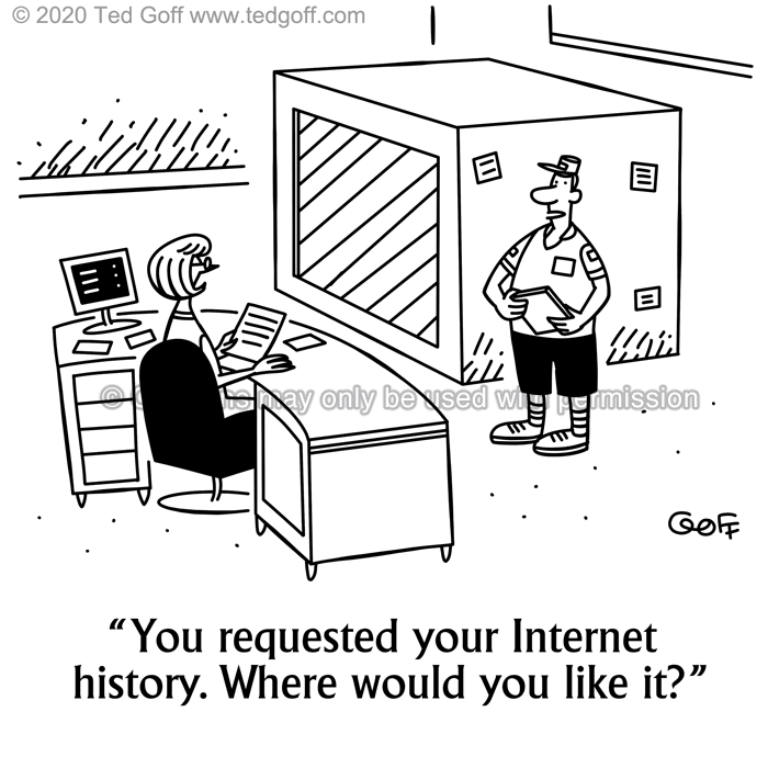 Cartoon about Computer