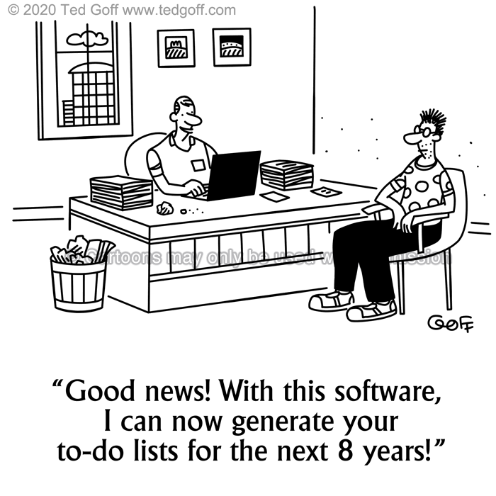 Cartoon about Computer