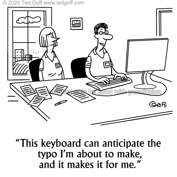 Cartoon about Computer