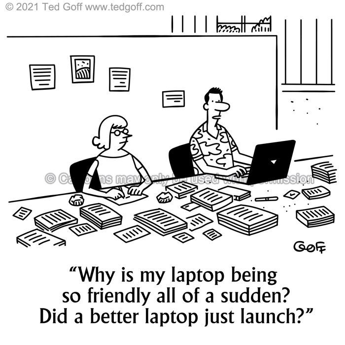 Cartoon about Computer