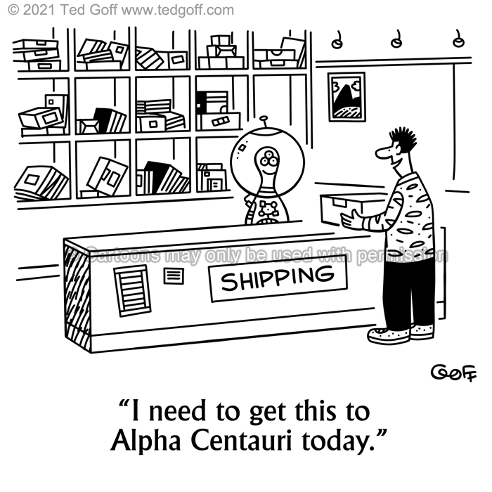 Cartoon about Shipping