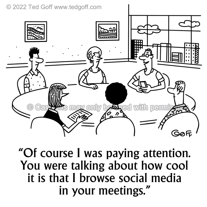 Cartoon about Meeting