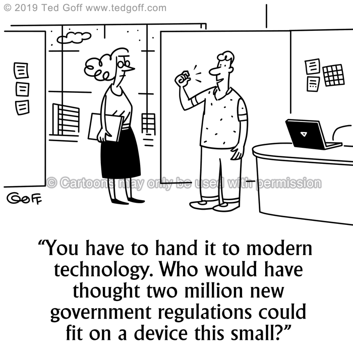 Cartoon about Computer